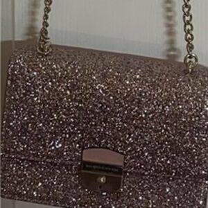 NEW Kate Spade Pink Glitter Crossbody Bag